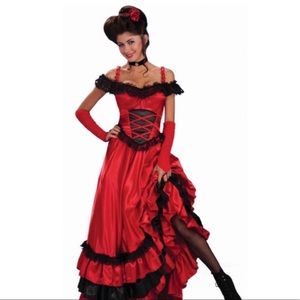 Saloon Girl Dress Halloween Costume (NWOT)
